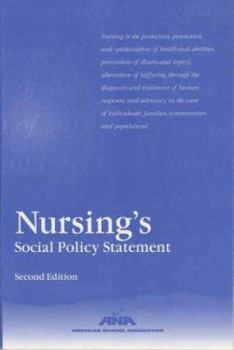 Paperback Nursing's Social Policy Statement Book