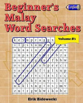 Paperback Beginner's Malay Word Searches - Volume 3 [Malay] Book