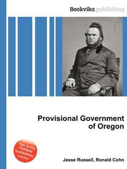 Paperback Provisional Government of Oregon Book