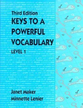 Paperback Keys to a Powerful Vocabulary Level 1 Book
