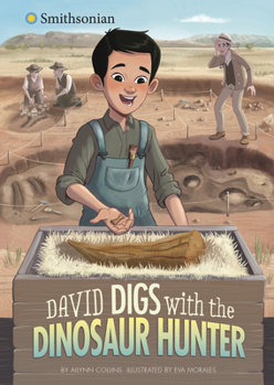 Paperback David Digs with the Dinosaur Hunter Book