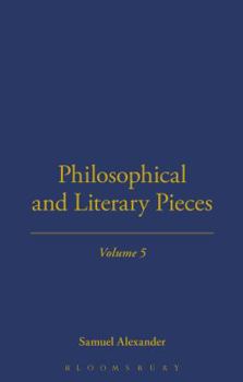 Hardcover Philosophical and Literary Pieces Book