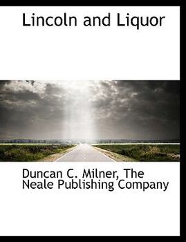 Paperback Lincoln and Liquor Book
