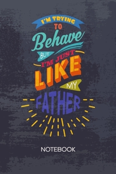 BULLET DOTTED JOURNAL: Sonny Notebook Dotted Grid a5 6x9 120 Pages - Father and Son Planner Son Quote Diary Father Son Saying - Prankster Clown Gift Idea for Men and Women