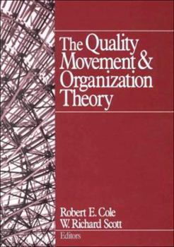 Paperback Quality Movement and Organization Theory Book