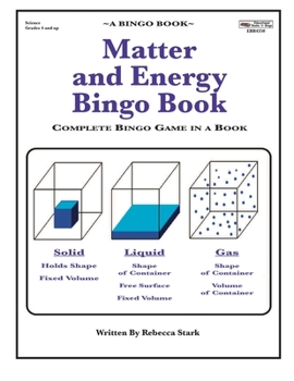 Paperback Matter and Energy Bingo Book: Complete Bingo Game In A Book