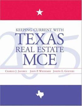 Paperback Keeping Currrent with Texas Real Estate MCE Book