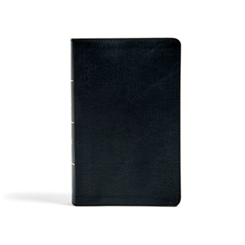 Imitation Leather CSB Single-Column Personal Size Bible, Black Leathertouch Book