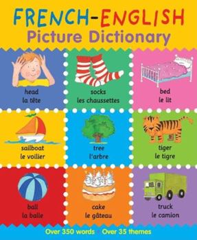 Paperback French-English Picture Dictionary Book