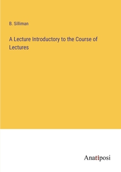 Paperback A Lecture Introductory to the Course of Lectures Book
