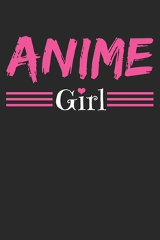 Paperback Notebook: Anime Girl Dot Grid 6x9 120 Pages Book
