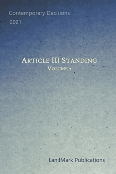 Paperback Article III Standing: Volume 2 Book