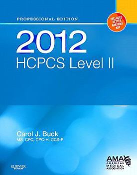 Paperback 2012 HCPCS Level II Professional Edition Book