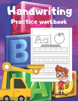 Paperback Handwriting practice workbook: 100 Blank handwriting practice paper with dotted lines Book