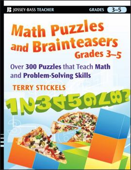 Paperback Math Puzzles and Brainteasers, Grades 3-5 Book