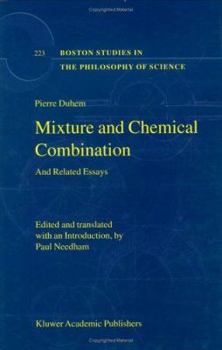 Hardcover Mixture and Chemical Combination: And Related Essays Book