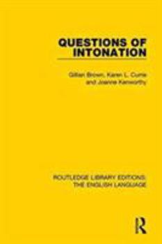 Paperback Questions of Intonation Book