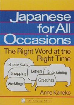 Paperback Japanese for All Occasions Book