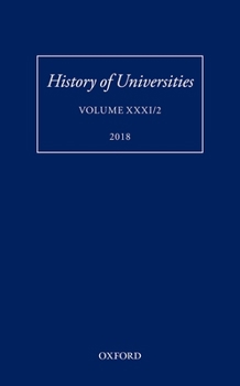 Hardcover History of Universities: Volume XXXI / 2 Book