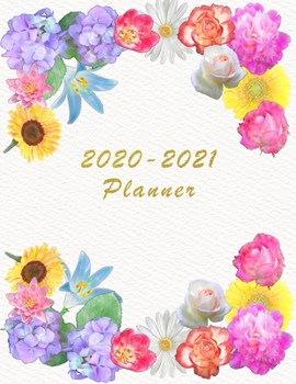 2020 - 2021 Planner: Academic and Student Daily and Monthly Planner - July 2020 - June 2021 - Organizer & Diary - To do list - Notes - Month's Focus - ... Design with Gold Glittered lettering - Type2