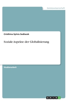 Paperback Soziale Aspekte der Globalisierung [German] Book