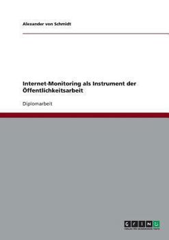 Paperback Internet-Monitoring als Instrument der Öffentlichkeitsarbeit [German] Book