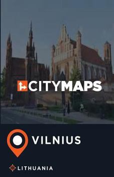 Paperback City Maps Vilnius Lithuania Book