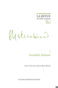 Paperback Sociabilites Litteraires [French] Book