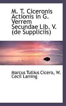 Paperback M. T. Ciceronis Actionis in G. Verrem Secundae Lib. V. (de Suppliciis) Book