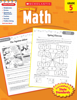 Paperback Scholastic Success with Math: Grade 5 Workbook Book