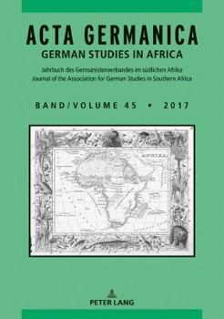 Paperback Acta Germanica: German Studies in Africa [German] Book