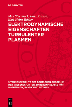Hardcover Elektrodynamische Eigenschaften Turbulenter Plasmen [German] Book