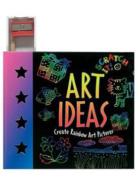 Spiral-bound Art Ideas: Create Rainbow Art Pictures [With Stickers and Black Scratch Paper, Scratch Stick and Stencil and Sharpener] Book
