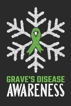 Grave's Disease Awareness: Christmas Snowfall College Ruled Grave's Disease Awareness Journal, Diary, Notebook 6 x 9 inches with 100 Pages