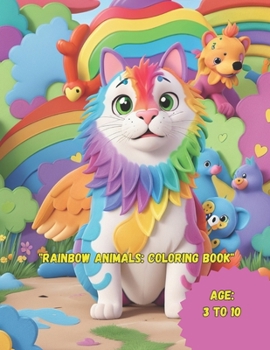 Animals Rainbow: A Coloring Book