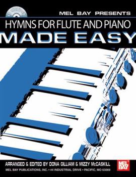 Paperback Mel Bay Hymns for Flute and Piano Made Easy Book