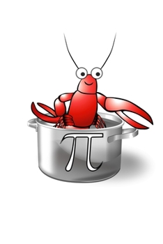 Paperback Fun Math Lobster Pot Pi Pie Pun Notebook: Blank Lined Journal (Best Student or Teacher Gift): 6 x 9 inches // 120 Lined Blank Pages // College Ruled Book