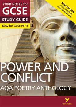 Paperback Aqa Poetry Anthology - Power and Conflict: York Notes for GCSE Everything You Need to Catch Up, Study and Prepare for and 2023 and 2024 Exams and Asse Book