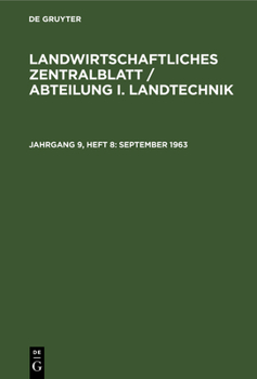 Hardcover September 1963 [German] Book
