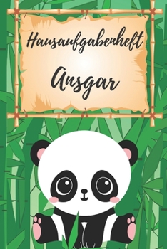 Hausaufgabenheft Ansgar: personalisiertes Panda Hausaufgabenheft / Grundschule / Sch?lerplaner f?r 1 Schuljahr mit Wochen?bersicht / mit 2x Stu