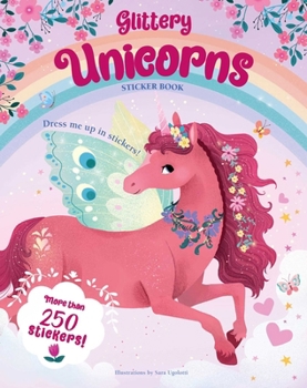 Paperback Glittery Unicorns Sticker Book