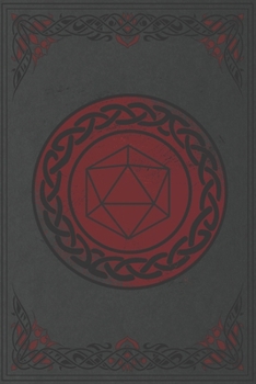 RPG Journal: for pen and paper role players | mixed paper (ruled,dot graph, hex) | perfect for campaign planning, game notes, character blue booking ... terrain plans | blood dice cover - dark red