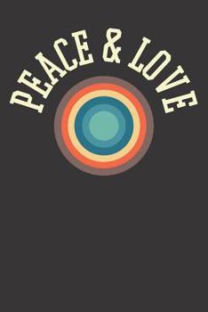 Paperback 70's Notebook: Notebook Peace Love 70s Book