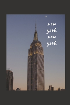 Paperback New York New York: Blank Wide Ruled Journal - Perfect Gift for Travelers - Excellent Stocking Stuffer Book