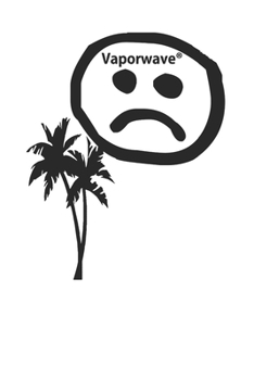 Paperback Cool Vaporwave Palm Tree 120 Page Notebook Lined Journal Book