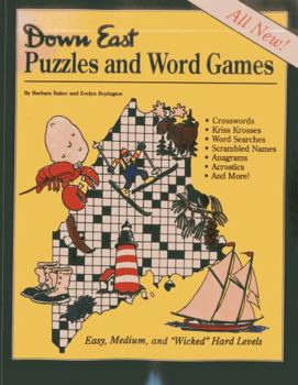 Paperback Down East Puzzles and Word Games Book