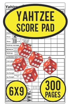 Paperback Yahtzee Score Pad: Score Pads For Yahtzee Game Book