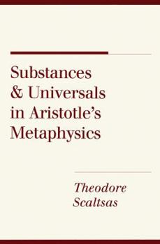 Paperback Substances and Universals in Aristotle's "metaphysics" Book