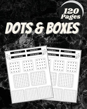 Paperback Dots and Boxes: Dot to Dot Grids Game of Dots Marble Cover Design Book
