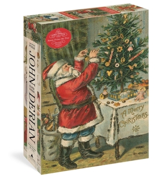 Misc. John Derian Paper Goods: Santa Trims the Tree 1,000-Piece Puzzle Book